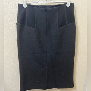 Charcoal pencil skirt